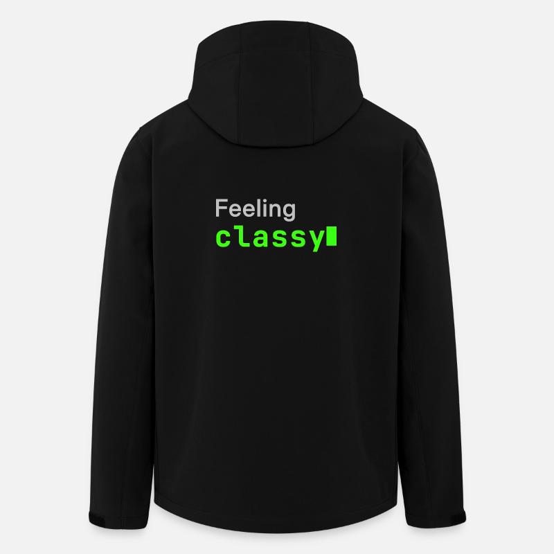 Feeling classy | Developer mood - Recycelte Männer Softshell-Jacke von Stanley/Stella - Schwarz