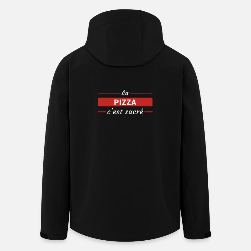 La Pizza, c'est Sacré - Veste softshell homme en polyester recyclé Stanley/Stella - noir