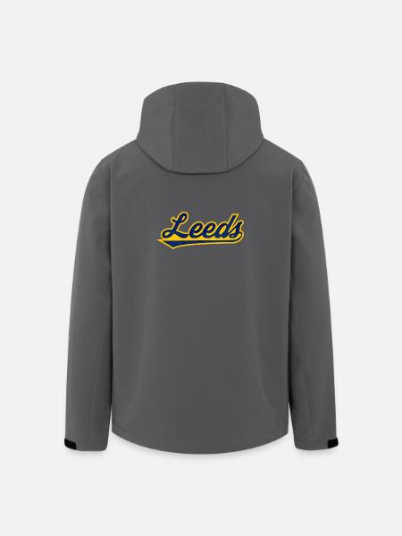 Leeds Uk lettering - Men’s Recycled Softshell Jacket by Stanley/Stella - black