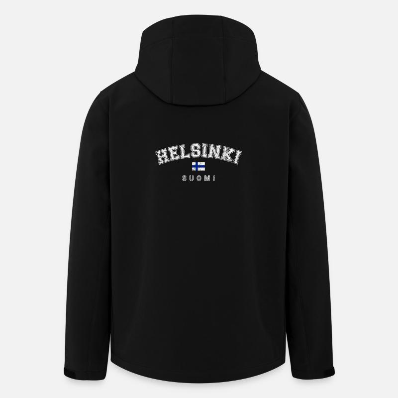 Helsinki Suomi - Veste softshell homme en polyester recyclé Stanley/Stella - noir