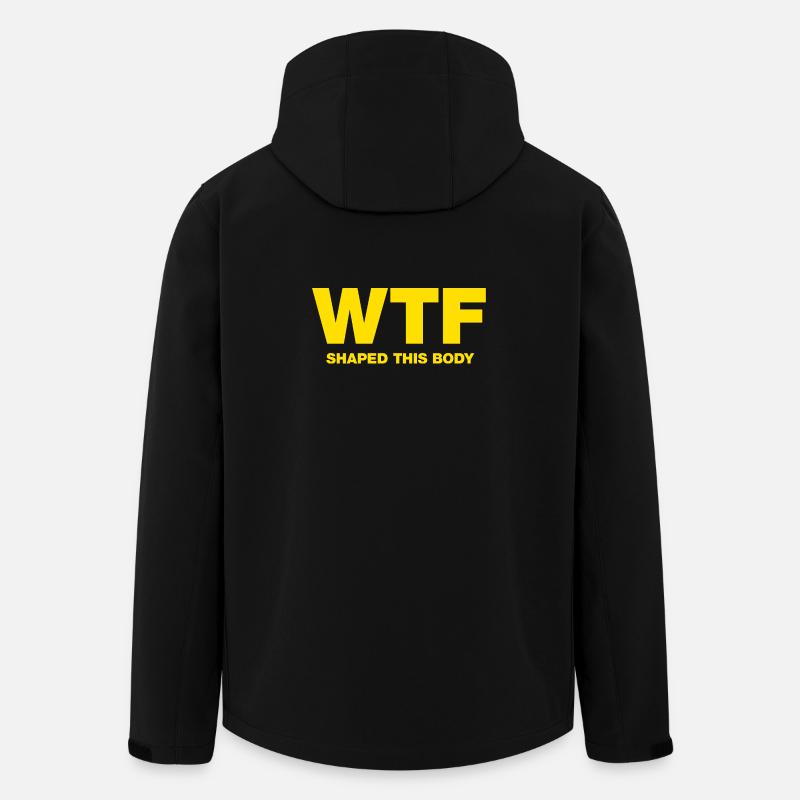 WTF shaped this body - Recycelte Männer Softshell-Jacke von Stanley/Stella - Schwarz