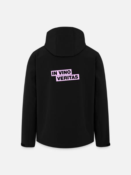 In Vino Veritas - Recycelte Männer Softshell-Jacke von Stanley/Stella - Schwarz