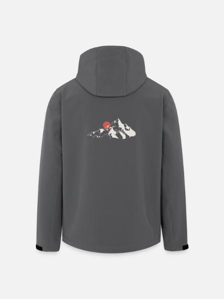 Sunrise Mountain Silhouette - Men’s Recycled Softshell Jacket by Stanley/Stella - black