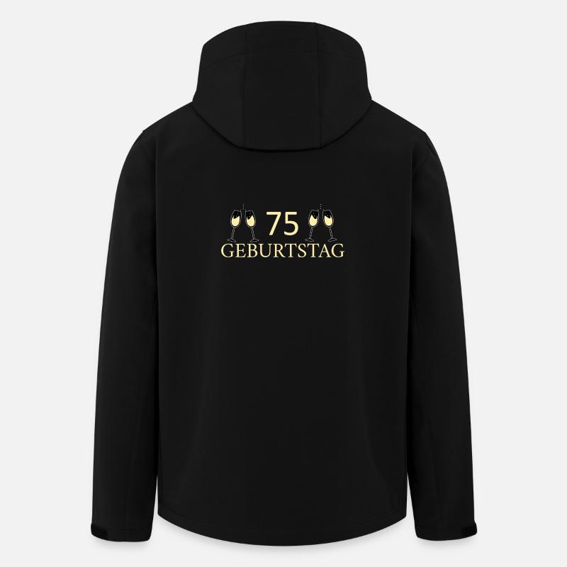 75th birthday 75 years - Men’s Recycled Softshell Jacket by Stanley/Stella - black