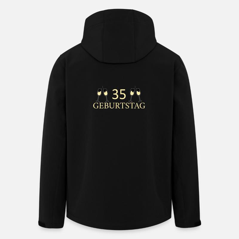 35e anniversaire 35 ans - Veste softshell homme en polyester recyclé Stanley/Stella - noir