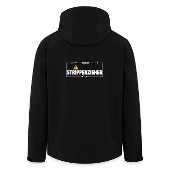 Tire-cordes - Veste softshell homme en polyester recyclé Stanley/Stella - noir - Dos - AI Model Male 185 light (185cm)