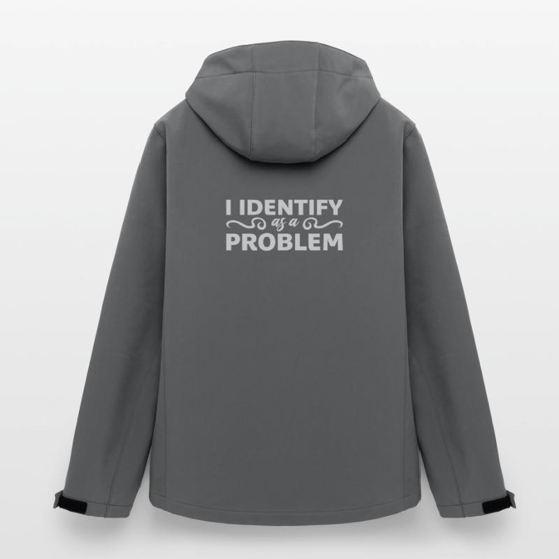 I Identify as a Problem Statement Frech Rebellisch Recycelte Männer Softshell-Jacke von Stanley/Stella