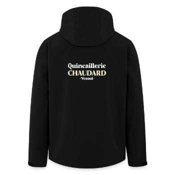 Quincaillerie Chaudard Vesoul - The 7th Company - Men’s Recycled Softshell Jacket by Stanley/Stella - black - Back - AI Model Male 185 light (185cm)