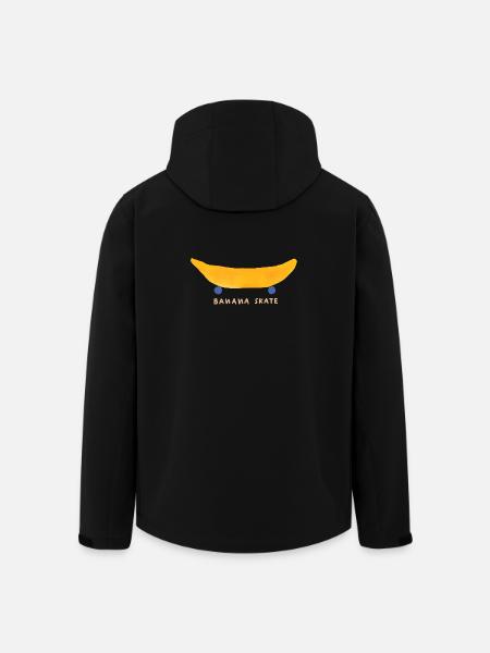 Banane Lustige Frucht Illustration - Recycelte Männer Softshell-Jacke von Stanley/Stella - Schwarz