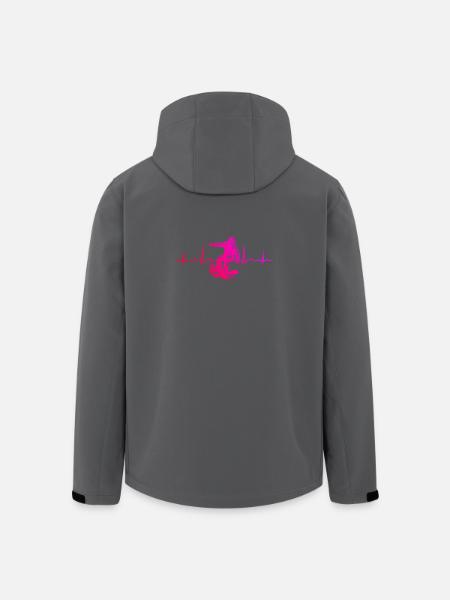 A motif just for snowboarding - Men’s Recycled Softshell Jacket by Stanley/Stella - black