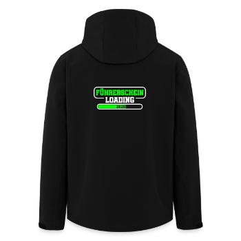 Driving License 2026 Driving Test Driving License Test - Men’s Recycled Softshell Jacket by Stanley/Stella - black - Back - AI Model Male 185 light (185cm)