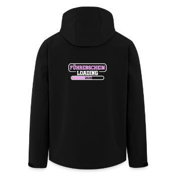 Driving License 2026 Driving Test Driving License Test - Men’s Recycled Softshell Jacket by Stanley/Stella - black - Back - AI Model Male 185 light (185cm)