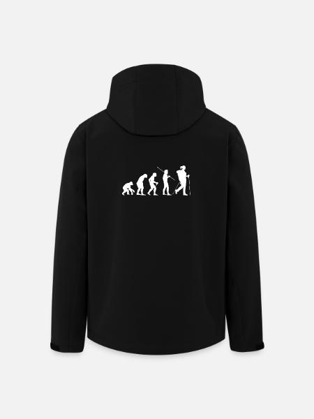Randonneuse Evolution - Veste softshell homme en polyester recyclé Stanley/Stella - noir