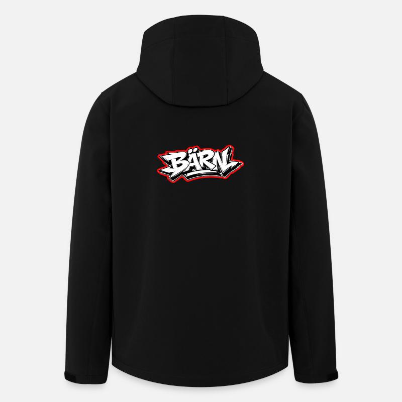 Bern Graffiti - Recycelte Männer Softshell-Jacke von Stanley/Stella - Schwarz