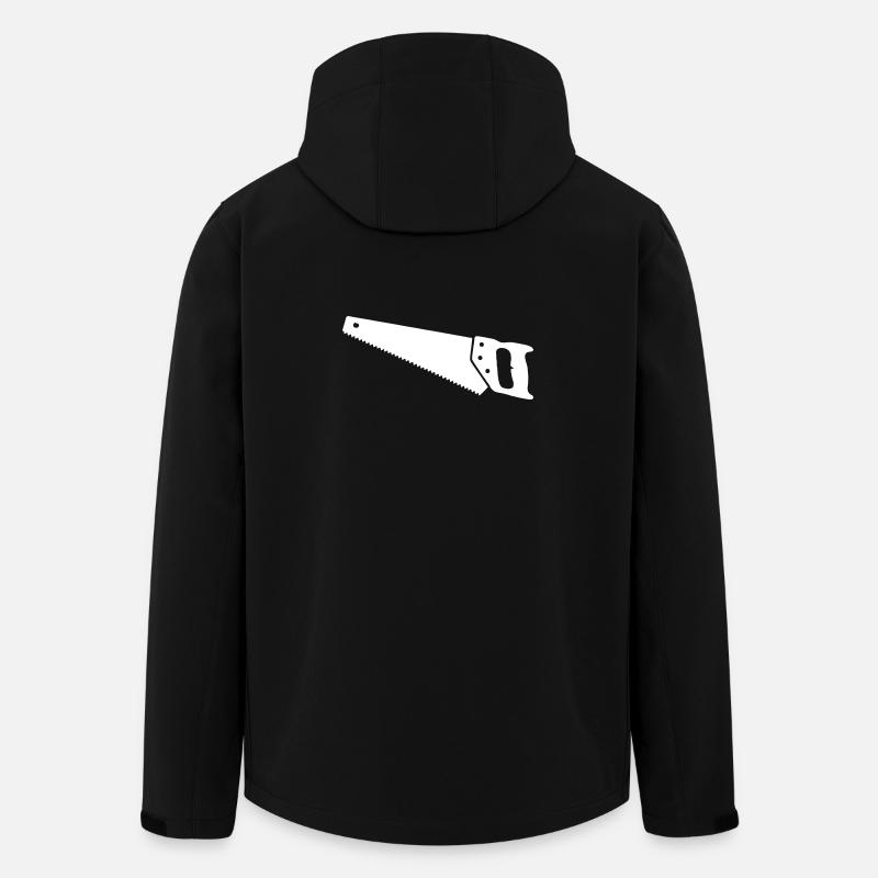 Handsäge Fuchsschwanz Holz Clean - Recycelte Männer Softshell-Jacke von Stanley/Stella - Schwarz