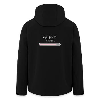 Chargement de la femme Progression, fiançailles et mariage - Veste softshell homme en polyester recyclé Stanley/Stella - noir - Dos - AI Model Male 185 light (185cm)