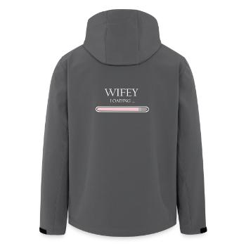 Chargement de la femme Progression, fiançailles et mariage - Veste softshell homme en polyester recyclé Stanley/Stella - charbon - Dos - AI Model Male 185 light (185cm)