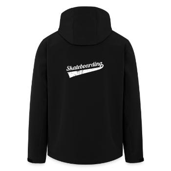 Lustiges Skateboarden - Recycelte Männer Softshell-Jacke von Stanley/Stella - Schwarz - Hinten - AI Model Male 185 light (185cm)
