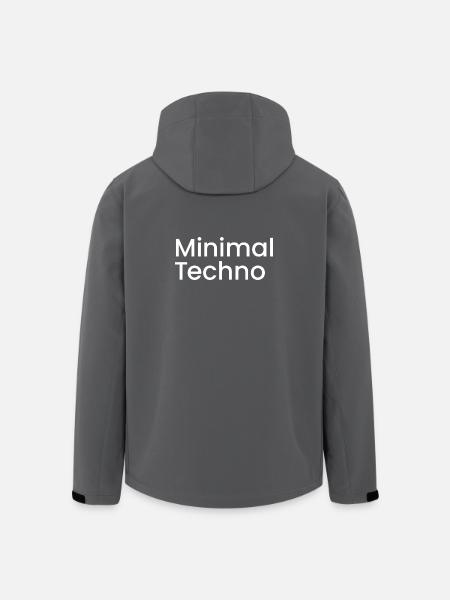 minimal Techno - Men’s Recycled Softshell Jacket by Stanley/Stella - black