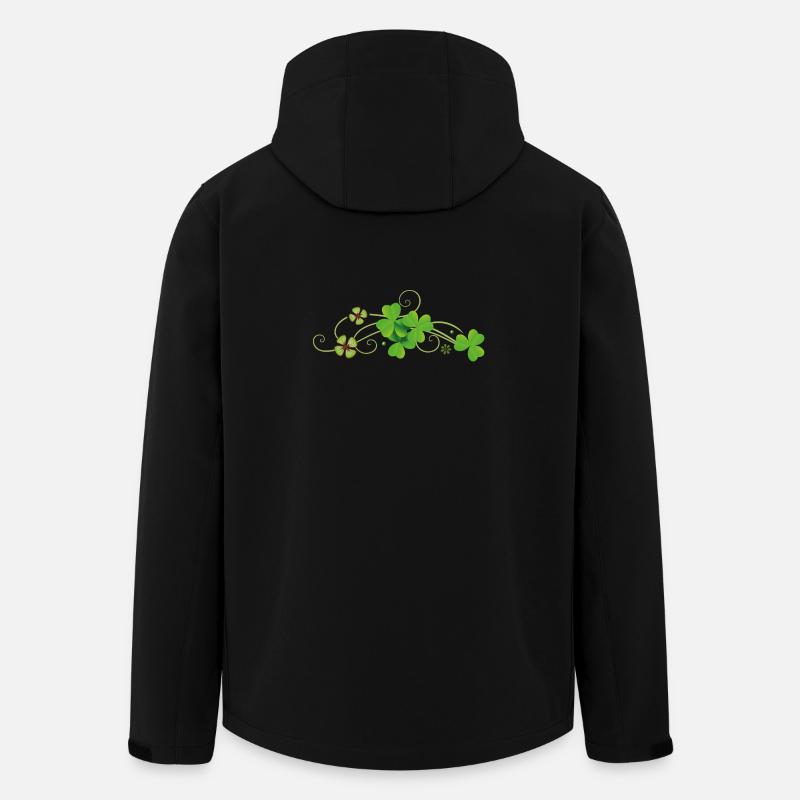 Kleeblätter Klee - Recycelte Männer Softshell-Jacke von Stanley/Stella - Schwarz