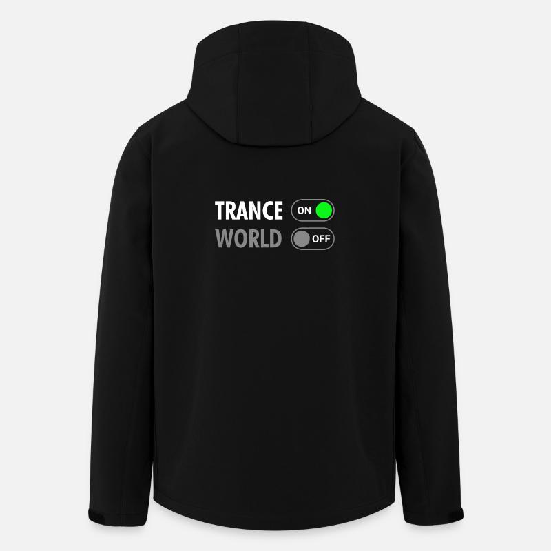 Trance On World Off - Rave Style - Men’s Recycled Softshell Jacket by Stanley/Stella - black