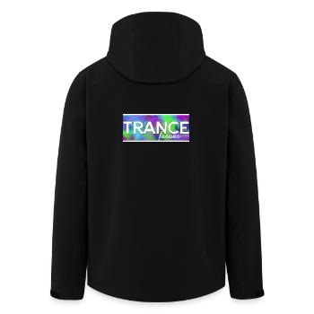 Trance forever - Recycelte Männer Softshell-Jacke von Stanley/Stella - Schwarz - Hinten - AI Model Male 185 light (185cm)