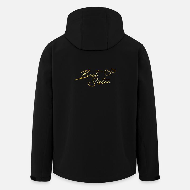 Best Sister gold - Men’s Recycled Softshell Jacket by Stanley/Stella - black