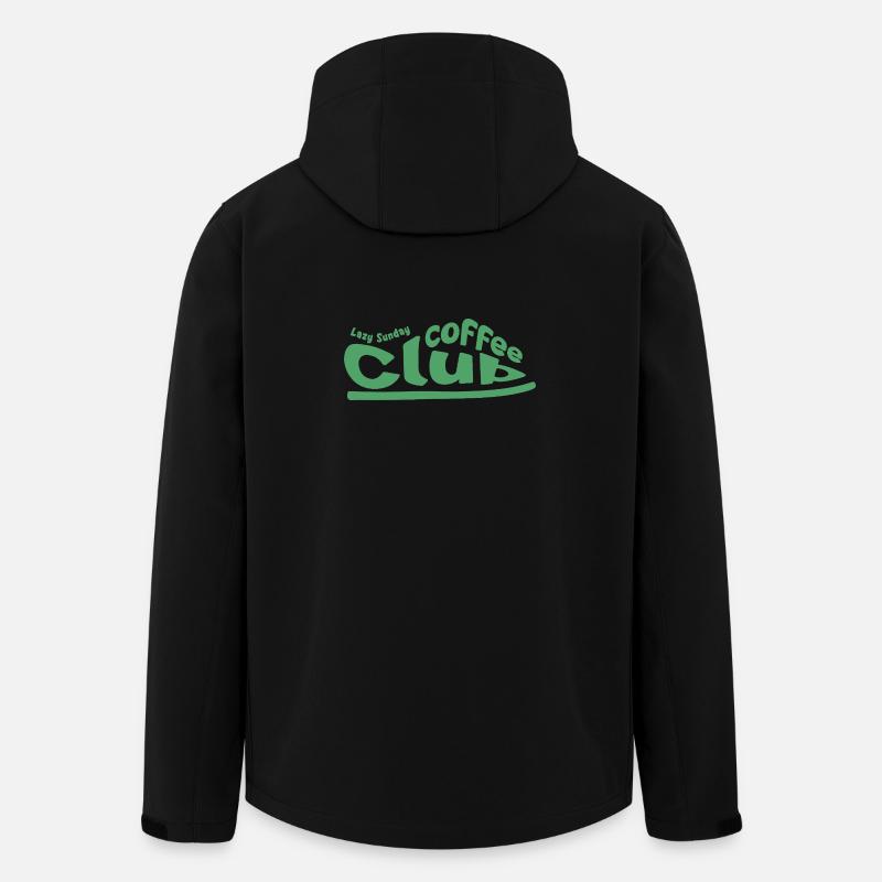 Lazy Sunday Coffee Club - Recycelte Männer Softshell-Jacke von Stanley/Stella - Schwarz