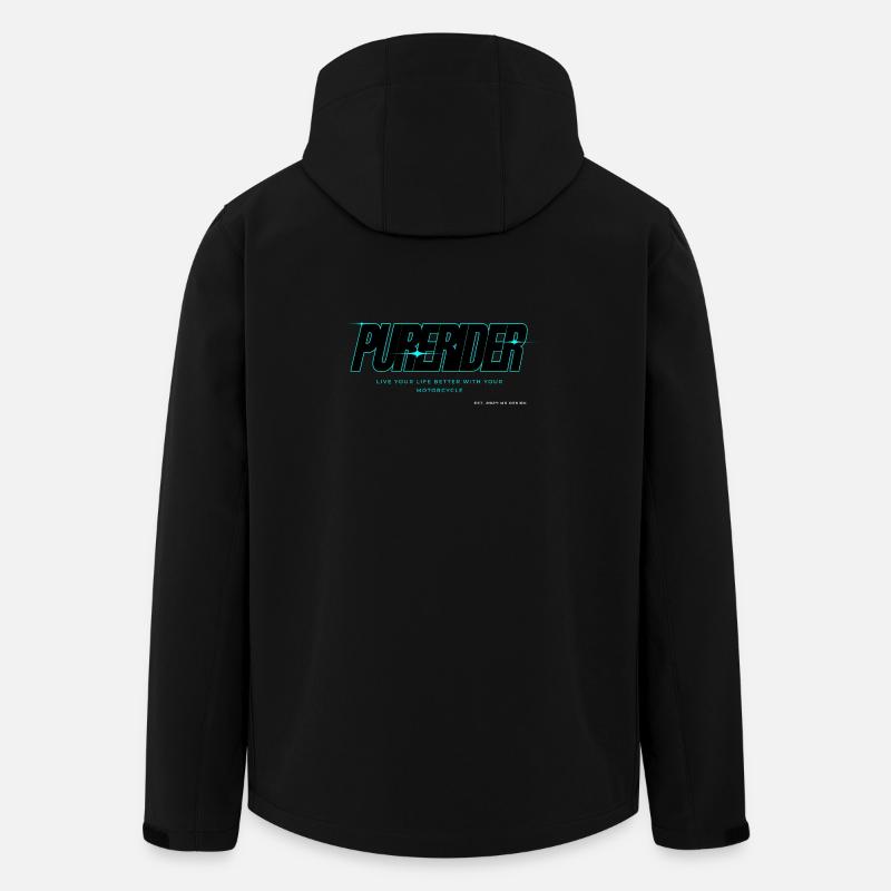 Neon Purerider x MR DESIGN - Veste softshell homme en polyester recyclé Stanley/Stella - noir