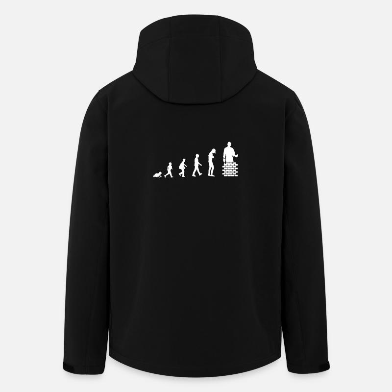 Evoluzione da bambino a muratore / professione - Giacca softshell riciclata Uomo Stanley/Stella Discoverer - nero