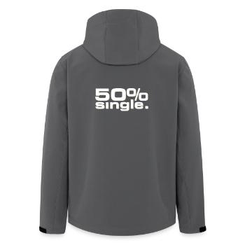50 % Célibataire - Veste softshell homme en polyester recyclé Stanley/Stella - charbon - Dos - AI Model Male 185 light (185cm)
