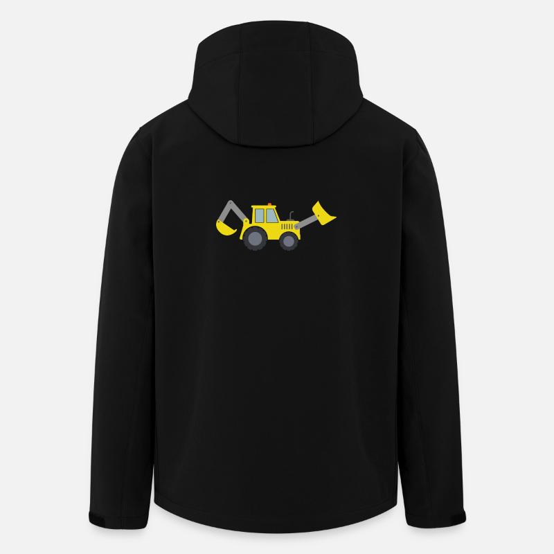 Baggerlader - Recycelte Männer Softshell-Jacke von Stanley/Stella - Schwarz