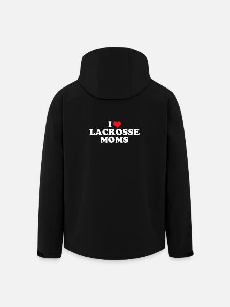 I Love Lacrosse Moms - Men’s Recycled Softshell Jacket by Stanley/Stella - black