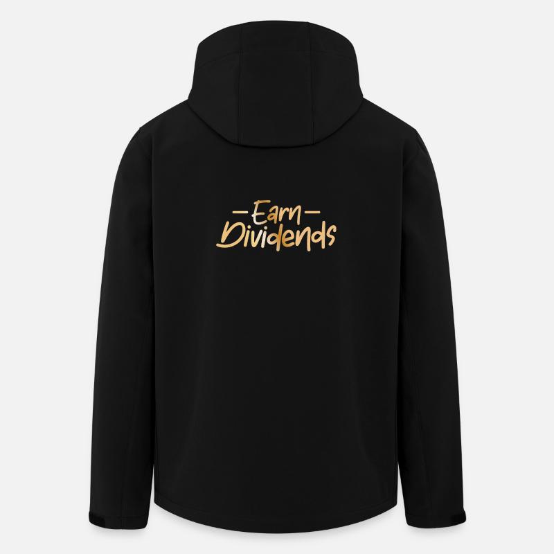 Dividenden verdienen / Börse - Recycelte Männer Softshell-Jacke von Stanley/Stella - Schwarz