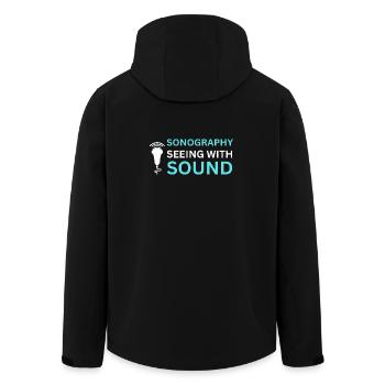 Sonography Seeing Sound Ultrasonographer - Men’s Recycled Softshell Jacket by Stanley/Stella - black - Back - AI Model Male 185 light (185cm)