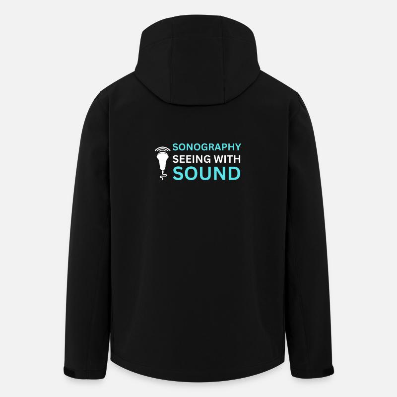 Sonography Seeing Sound Ultrasonographer - Men’s Recycled Softshell Jacket by Stanley/Stella - black