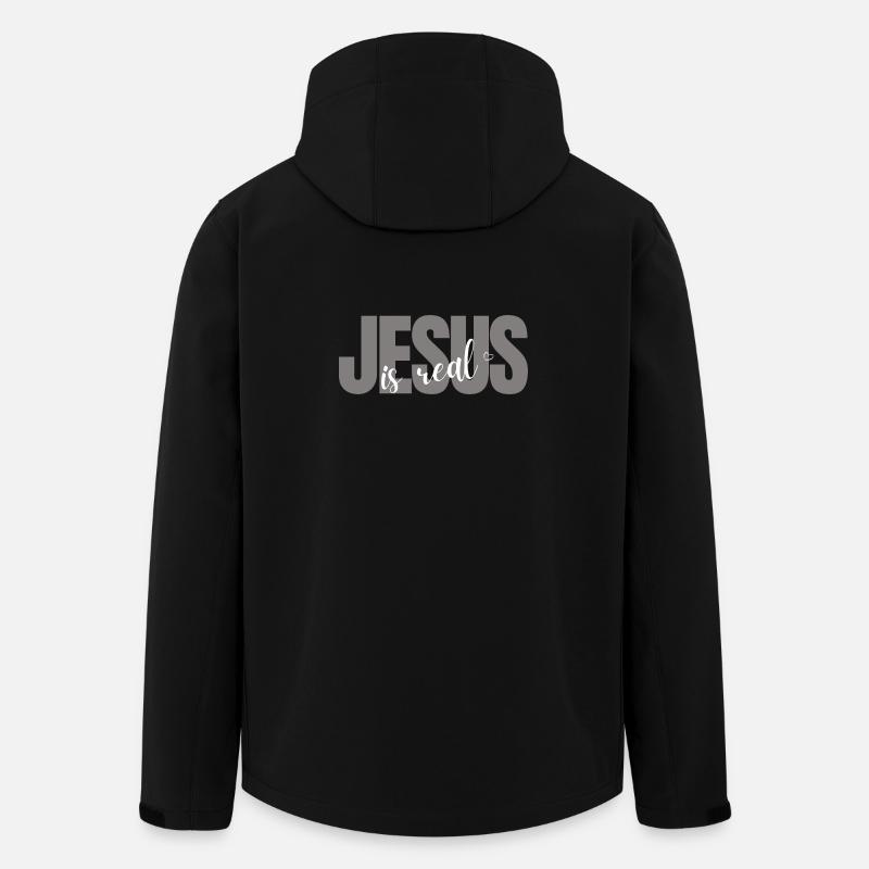 Jesus is Real - Recycelte Männer Softshell-Jacke von Stanley/Stella - Schwarz
