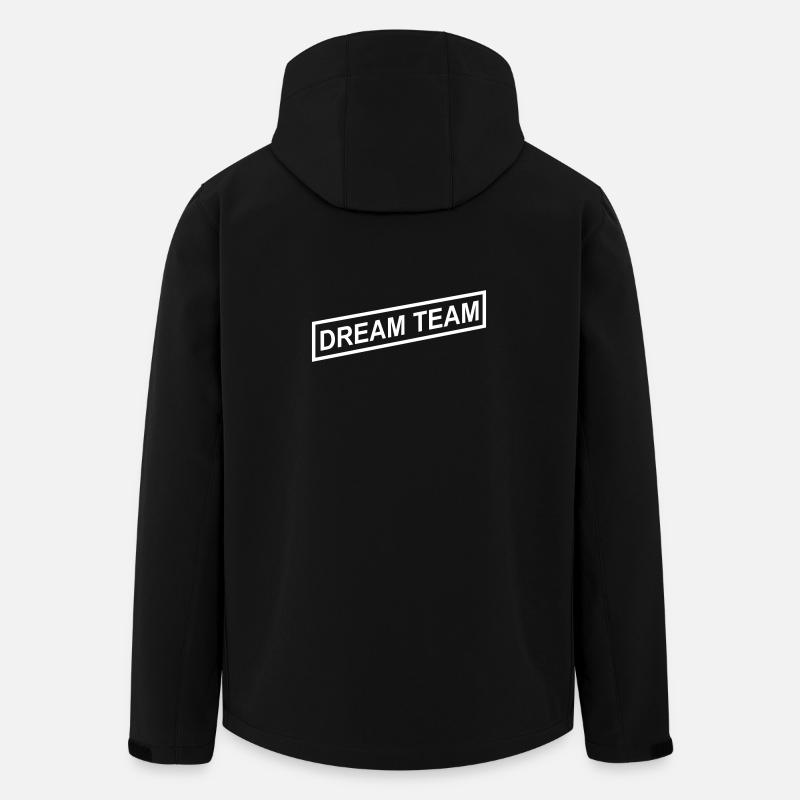Dream Team - Recycelte Männer Softshell-Jacke von Stanley/Stella - Schwarz