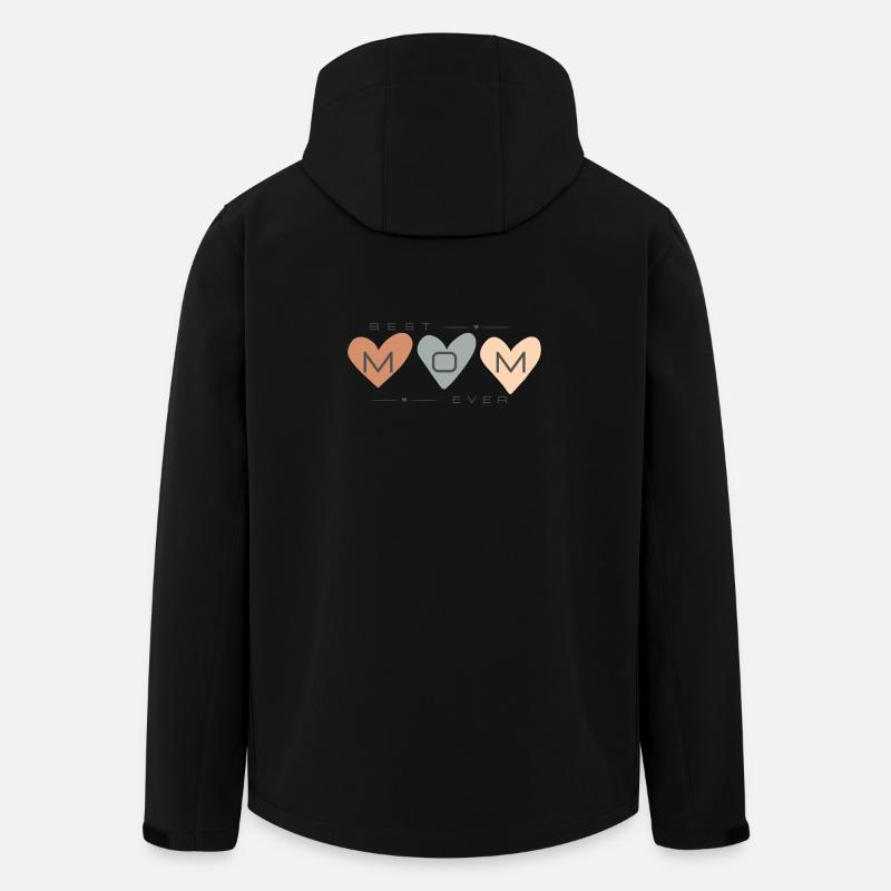 Meilleure maman de tous les temps - Veste softshell homme en polyester recyclé Stanley/Stella - noir