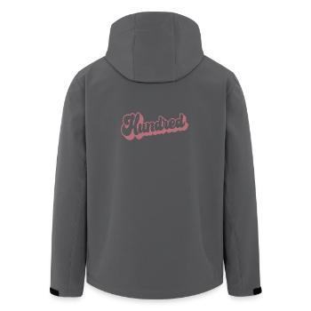 Cent femmes du 100e anniversaire de ses 100 ans - Veste softshell homme en polyester recyclé Stanley/Stella - noir - Dos - AI Model Male 185 light (185cm)