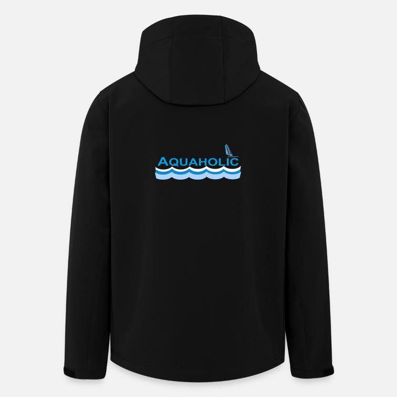 AQUAHOLIC - Recycelte Männer Softshell-Jacke von Stanley/Stella - Schwarz