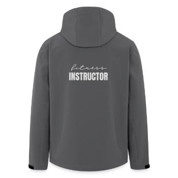 Instructeur de fitness - Veste softshell homme en polyester recyclé Stanley/Stella - charbon - Dos - AI Model Male 185 light (185cm)