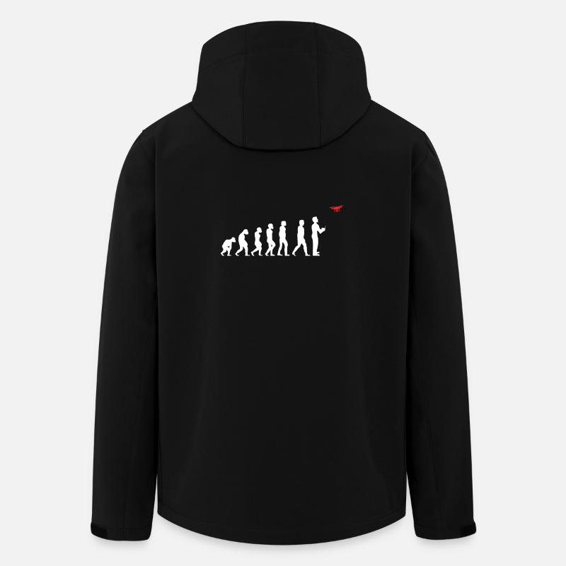 Evolution de l’homme pilote de drone - Veste softshell homme en polyester recyclé Stanley/Stella - noir