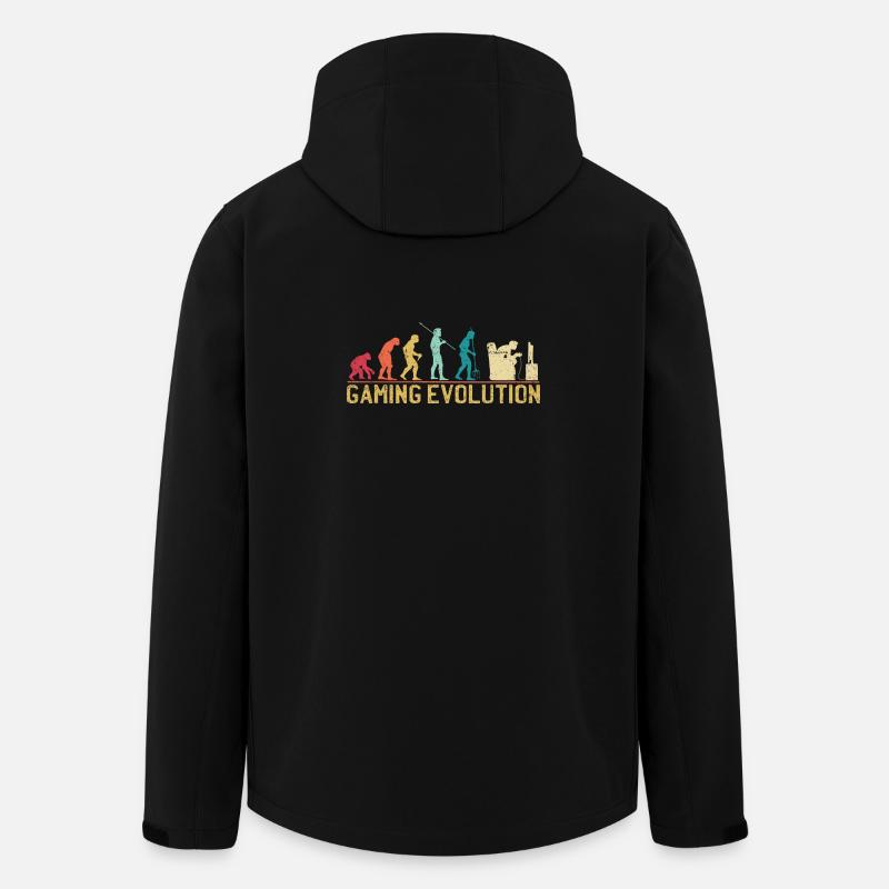 Gaming Evolution Kunstwerk - Recycelte Männer Softshell-Jacke von Stanley/Stella - Schwarz