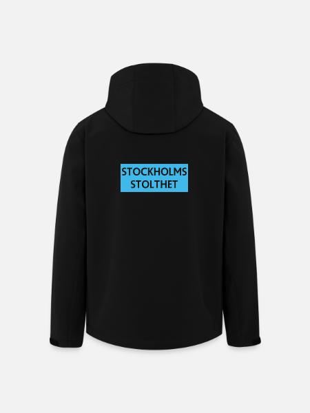 Stockholm Pride Motif Design - Men’s Recycled Softshell Jacket by Stanley/Stella - black