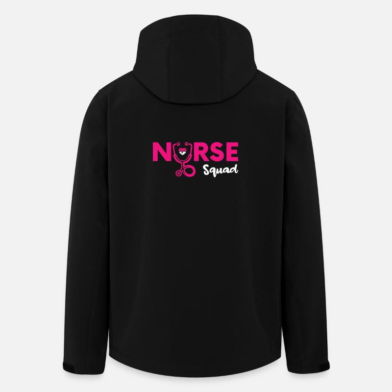 Drôle d’infirmière Cadeaux Tenues d’allaitement - Veste softshell homme en polyester recyclé Stanley/Stella - noir