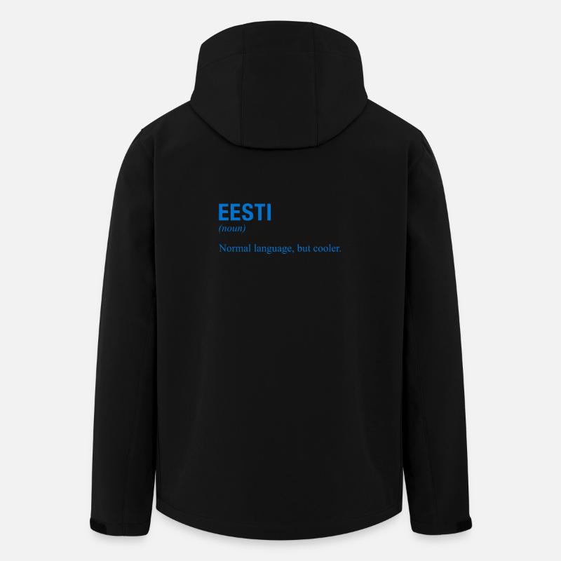 Estonian language Estland - Recycelte Männer Softshell-Jacke von Stanley/Stella - Schwarz