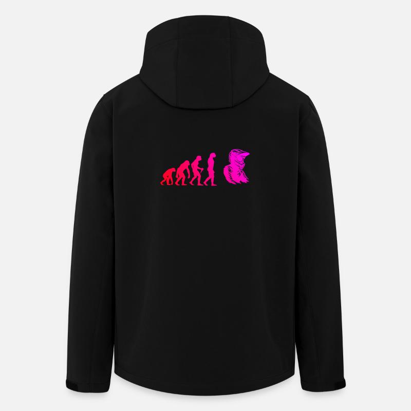 Klare Motocross Botschaft - Recycelte Männer Softshell-Jacke von Stanley/Stella - Schwarz