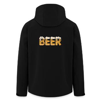 bière - Veste softshell homme en polyester recyclé Stanley/Stella - noir - Dos - AI Model Male 185 light (185cm)