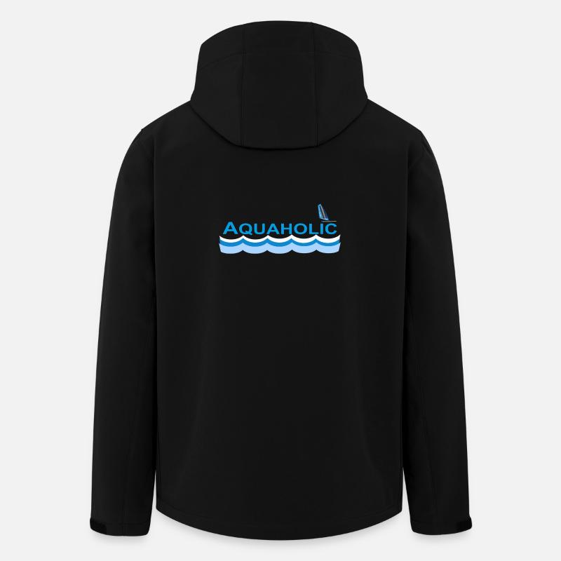 AQUAHOLIC - Recycelte Männer Softshell-Jacke von Stanley/Stella - Schwarz